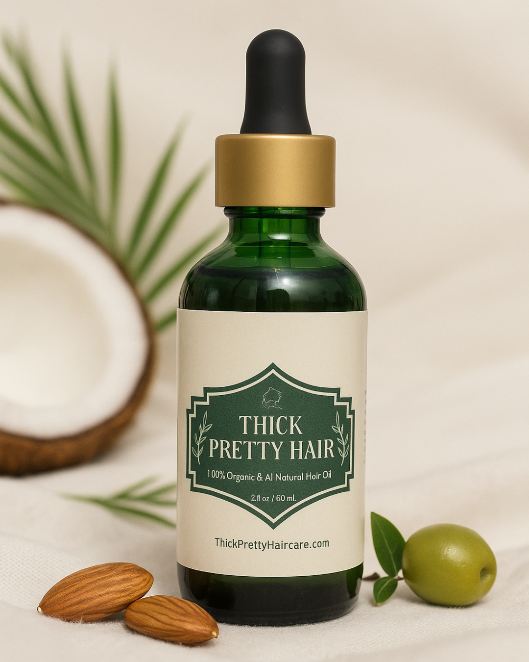 Thick Pretty Hair - 100% Organic & All Natural Hair Oil (2 oz)